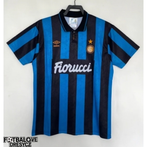 Inter Milan 1992-1994 Retro Domácí Dres Krátký Rukáv Inter Milan 1992-1994 Retro Domácí Dres Krátký Rukáv